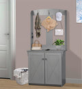 Hall Tree & Cabinet