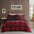 Plush To Sherpa Down Alternative Comforter Set King Multicolor Polyester
