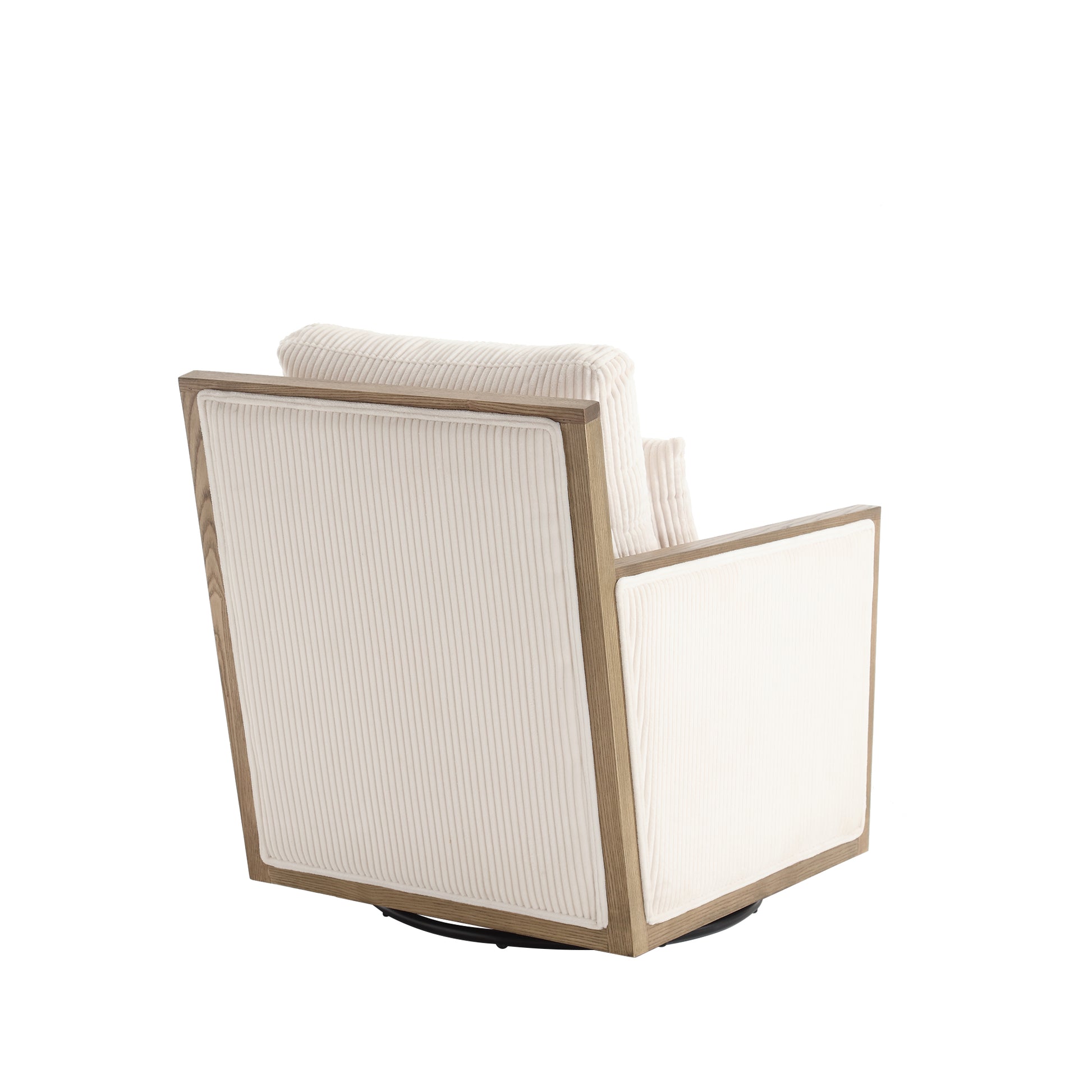 Coolmore Corduroy Swivel Barrel Chair, Comfy Accent Sofa Chair For Living Room, 360 Degree Swivel Barrel Club Chair, Leisure Arm Chair For Nursery, Hotel, Bedroom, Office, Lounge Beige Beige Primary Living Space Foam Corduroy