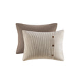 3 Piece Corduroy Duvet Cover Set Queen Tan Polyester