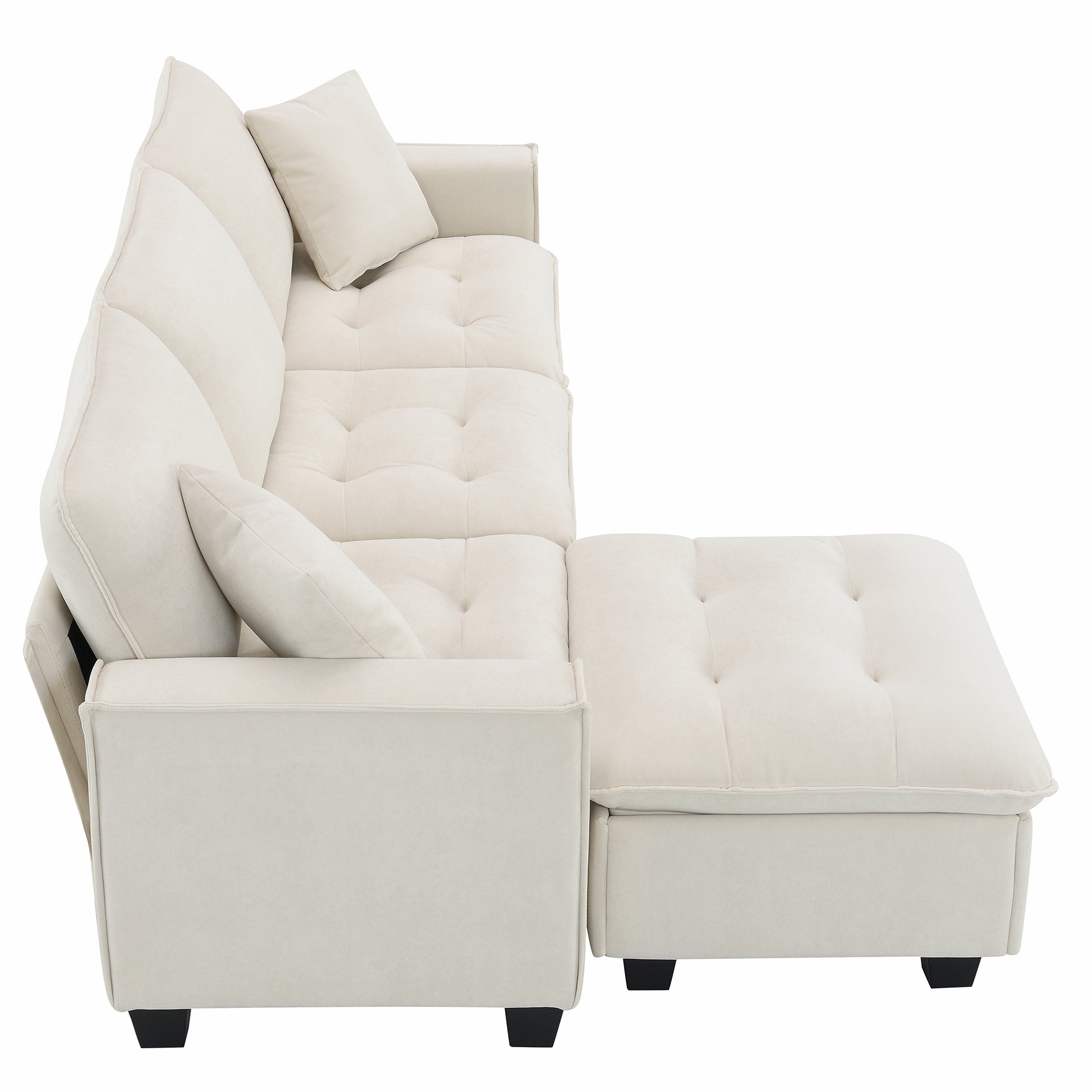 6006A Package Beige Suede 1 Seat