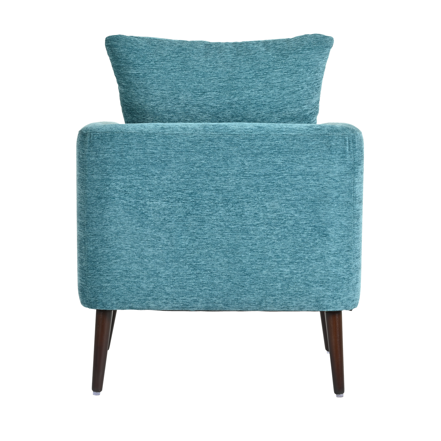 Teal Accent Chair, Boucle Chair,Barre Chair,Fabric Armchair Club Chair,Upholstered Arm Chair With Solid Wood Legs,Waist Pillow,Padded Single Chair For Living Room Bedroom Study Waiting Room Teal Teal Light Brown Primary Living Space Modern Rubberwood