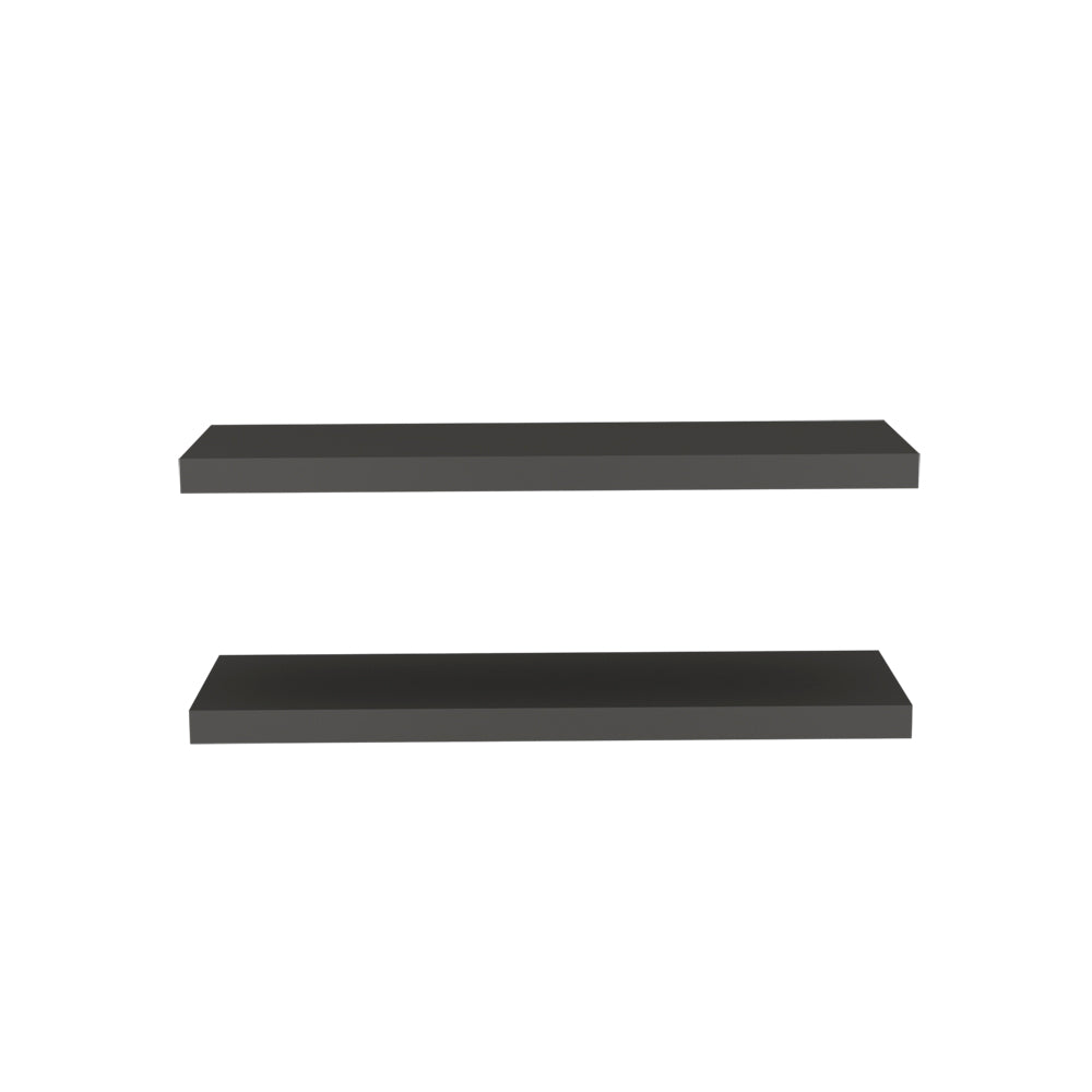 Floating Shelf Dallas, Living Room, Matt Gray Matte Gray Particle Board Engineered Wood