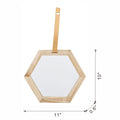 Harlan Hexagon Mirror, 2 Pieces Wall Accent, 11X10