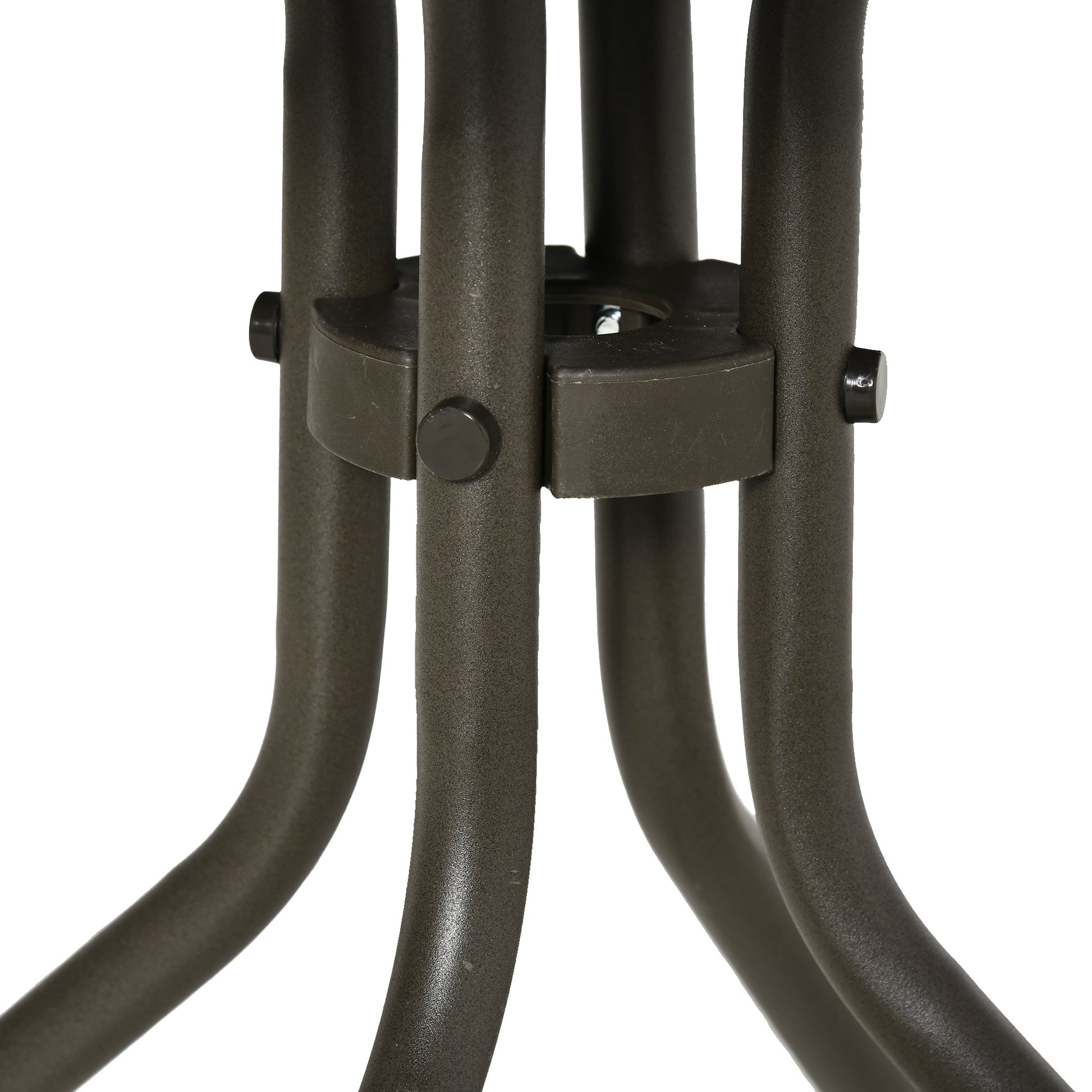 Outsunny 3 Piece Outdoor Gliders Set Bistro Set With Steel Frame, Tempered Glass Top Table For Patio, Garden, Backyard, Lawn, Cream White Cream White Steel