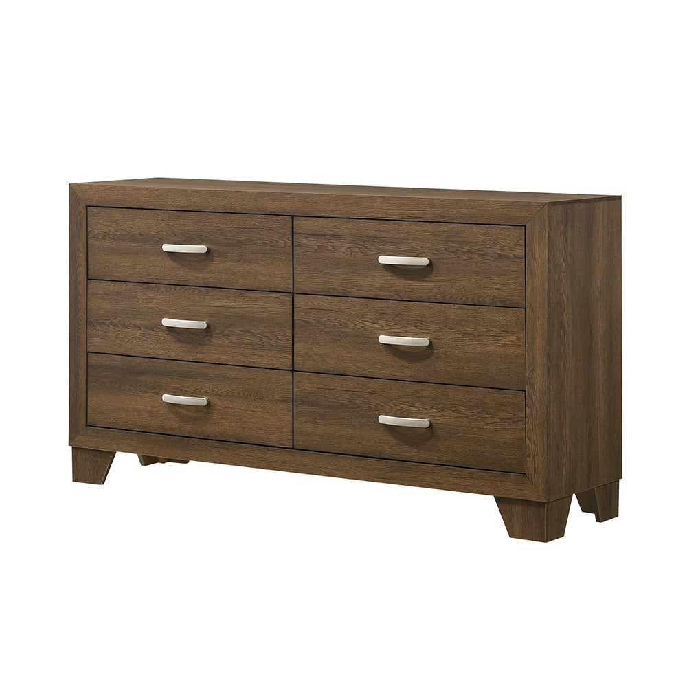 Miquell Oak Finish Dresser Oak Synthetic Wood