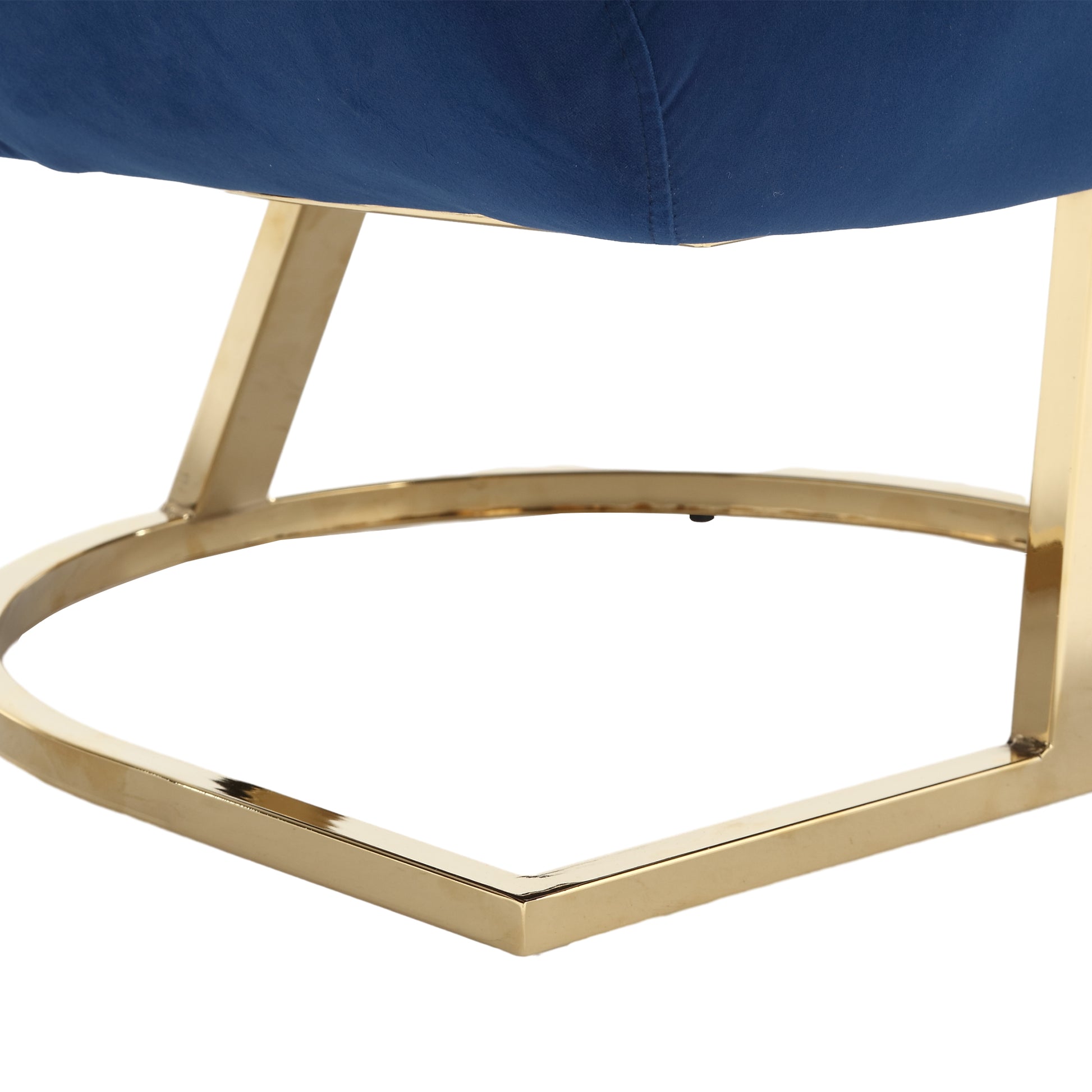 Coolmore Modern Chair With Velvet Fabric, Mid Century Chair With Wide Upholstered, Armchair For Living Room, Lounge, Bedroom Navy Navy Primary Living Space Foam Velvet