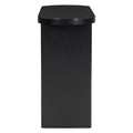 Elegant Minimalist Console Table With Rounded Edges And Sturdy Shelf Design For Entryway, Living Room Black Black Solid Wood Mdf