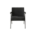 Fx P91 Bk Sofa Chair Modern Black Accent Chair With Metal Frame Stylish Upholstered Single Sofa, Perfect For Living Room, Bedroom, And Office Decor Temu Suitable Black Linen