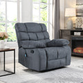 Massage Recliner Charcoal Fabric