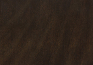 Dining Chair, Set Of 2, 37" Height, Kitchen, Dining Room, Side, Upholstered, Brown Leather Look, Brown Solid Wood, Transitional Black Foam Faux Leather