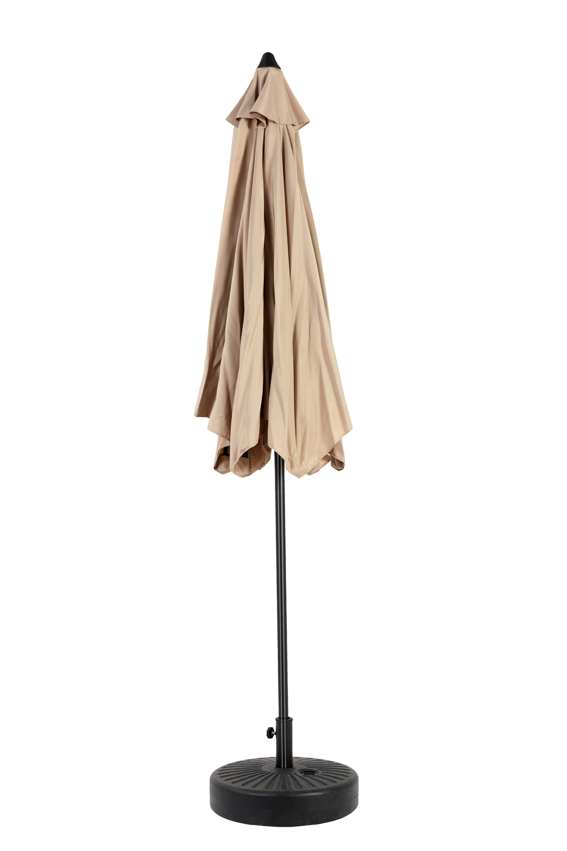 9Ft Outdoor Patio Umbrella Outdoor Table Umbrella With Push Button Tilt And Crank, Market Umbrella 6 Sturdy Ribsdeck, Backyard, Pool Base Not Included Khaki Khaki Garden & Outdoor Steel