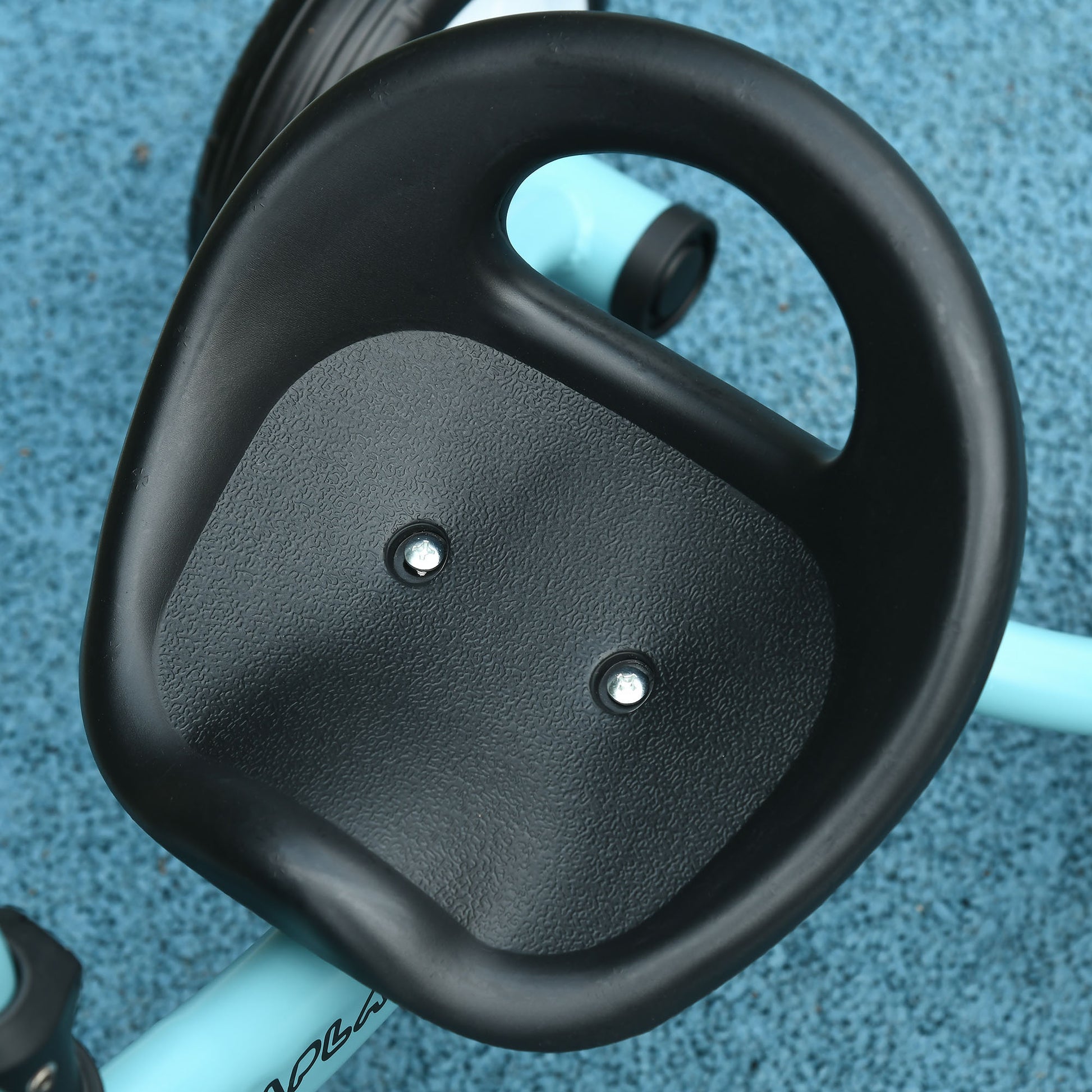 Qaba Kids Tricycle For Toddlers Age 2 5 With Adjustable Seat, Toddler Bike For Children With Basket, Bell, Handlebar Grips, Blue Blue Metal