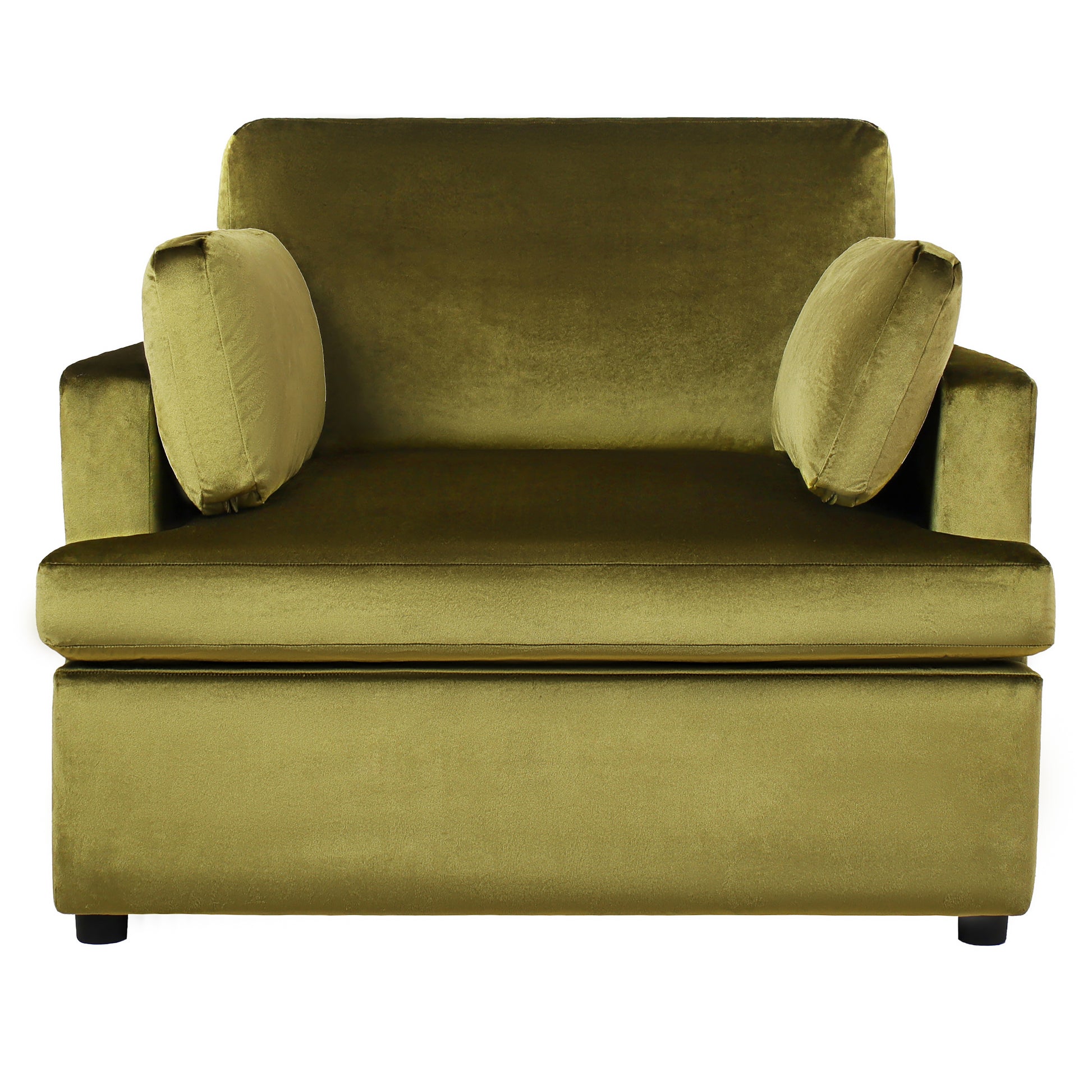 Mirod Oversized Accent Chair Comfortable Armrest Cushions, Versatile Neutral Style, Elegant Design, Durable Frame Green Velvet