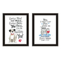2 Piece Vignette It'S Called Furr Niture Isn'T It Black Framed Wall Art For Living Room, Bedroom Wall Art Print For Home Decor By Deb Strain Multicolor Wood Paper
