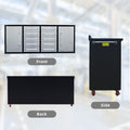 7Ft Storage Cabinets With Workbench 10 Drawers & 2 Cabinets Silver Silver Steel
