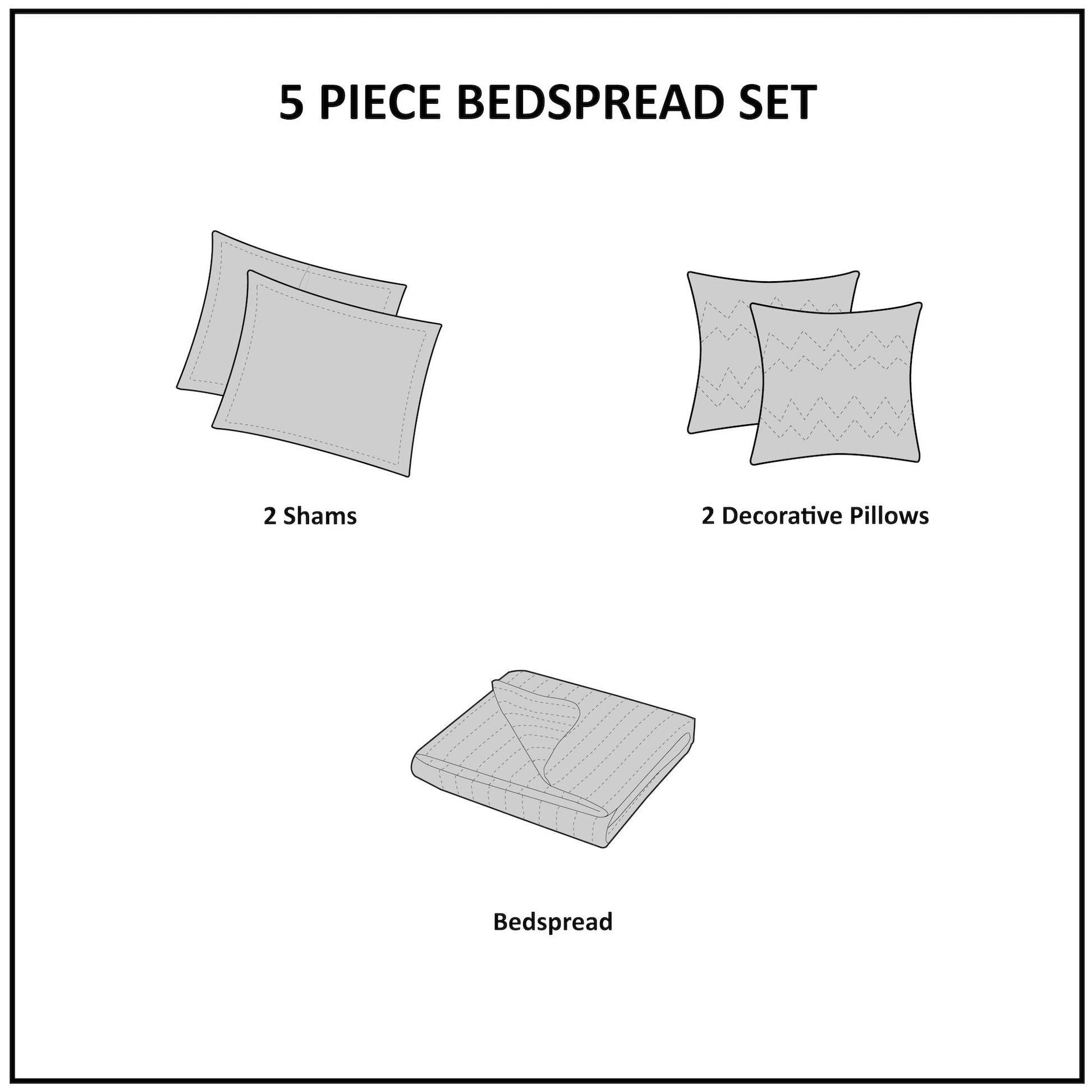 5 Piece Reversible Jacquard Bedspread Set Brown Gold King King Brown Gold Microfiber