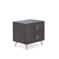 Elms Espresso Finish Accent Table Espresso Synthetic Wood
