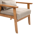 Leisure Chair With Solid Wood Armrest And Feet, Leisure Chair, Wood Frame, Velvet, Solid Rubber Wood Legs, Mid Century Modern Accent Chair, For Living Room Bedroom Studio Chair,Two Packs Camel Corduroy