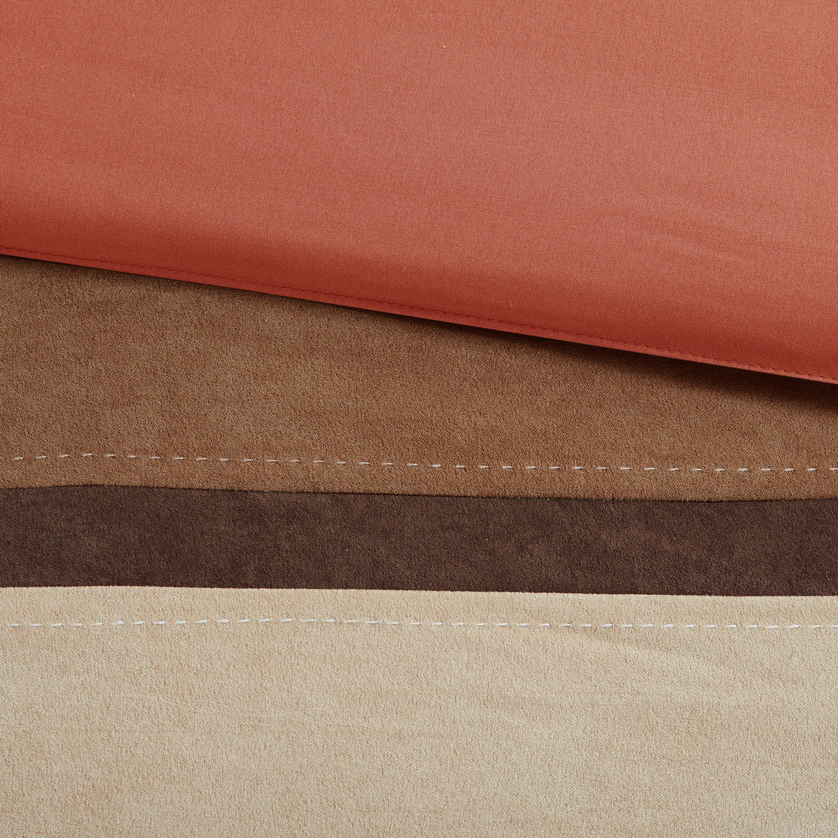 7 Piece Faux Suede Comforter Set Coral Cal King California King Coral Polyester