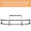 Stainless Steel Deer Guard Bumper For Kenworth T680 2008 2021 With Brackets Chrome Stainless Steel