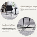 Modern Velvet Desk Chair Swirl Office Chair With Adjustable Foot Nails,Comfy Computer Task Chair Metal Legs Upholstered Accent Arm Chair For Living Room Bedroom Small Spaces Home Office Black Black Foam Velvet
