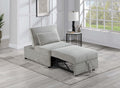 Contemporary Sleeper Sofa Chair Pillow Plush Tufted Seat 1Pc Convertible Sofa Ash Color Wide Welt Corduroy Natural Ash Corduroy Wood Primary Living Space Pillow Back Contemporary,Modern,Transitional