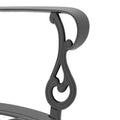 Cushions In Random Colors 3 Piece Set Of Cast Aluminum Patio Furniture With Cushions Yes Complete Patio Set Black Seats 2 Rust Resistant Frame Water Resistant Cushion Garden & Outdoor Complete Patio