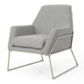 Modern Chair Grey Fabric