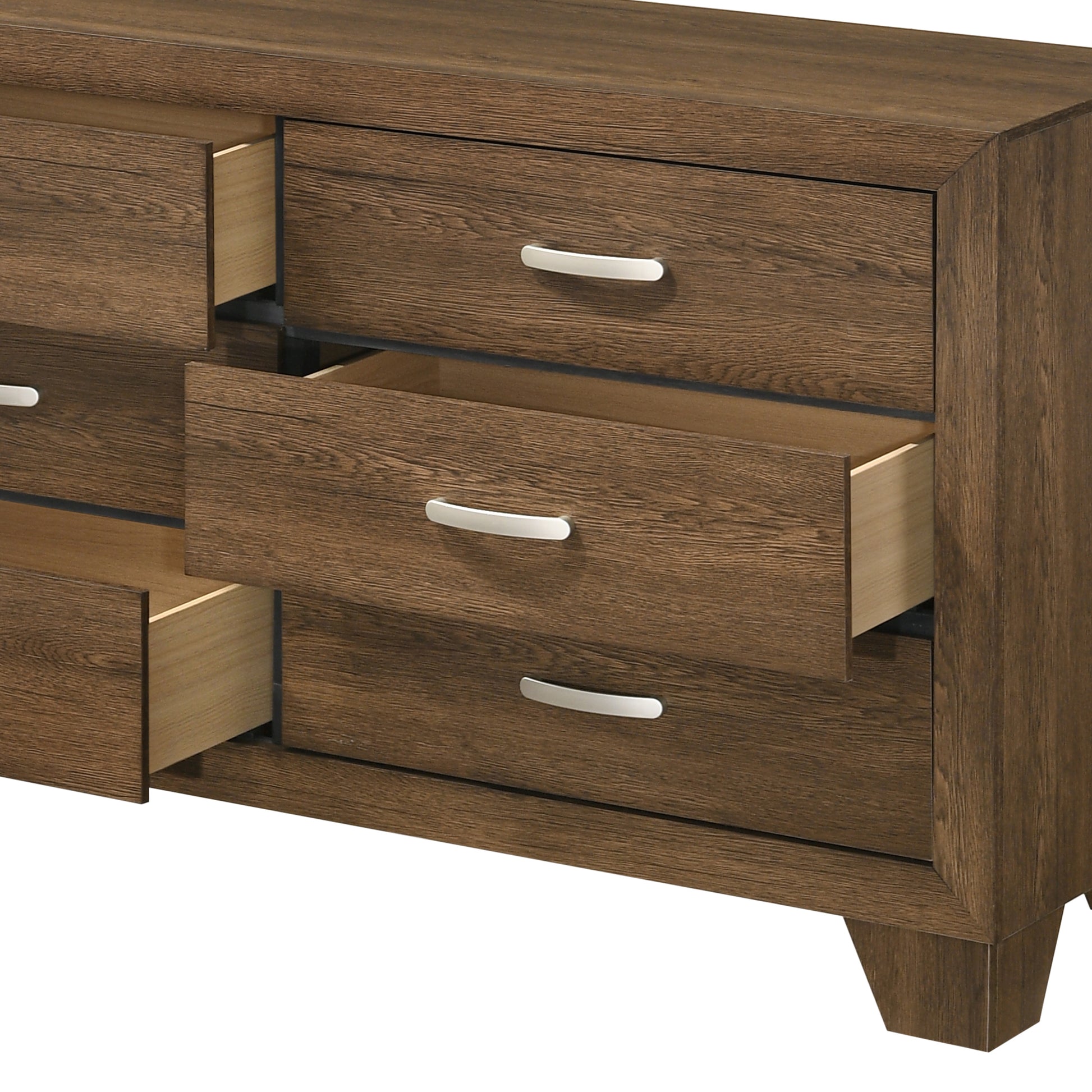 Miquell Oak Finish Dresser Oak Synthetic Wood