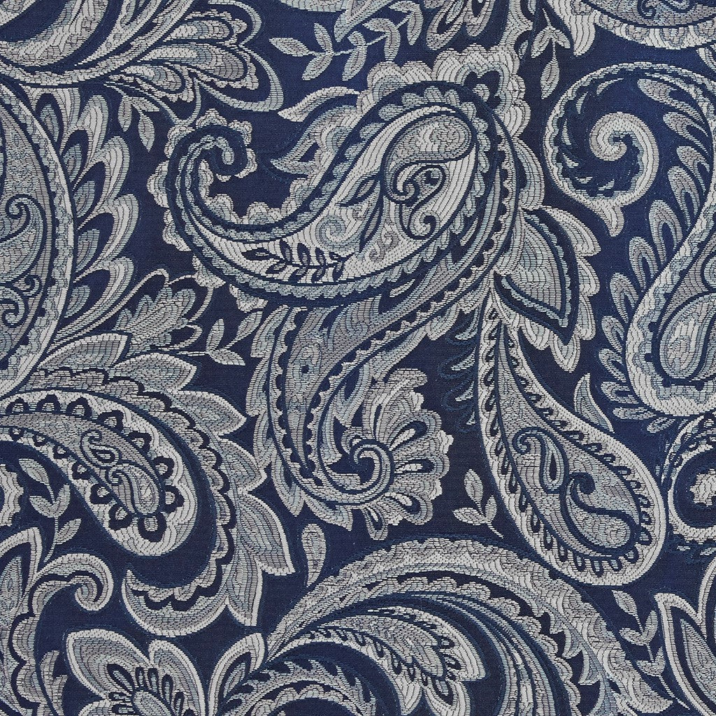 Jacquard Window Valance Navy 50X18" Navy Polyester
