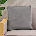 Tash Square Pillow Charcoal Fabric