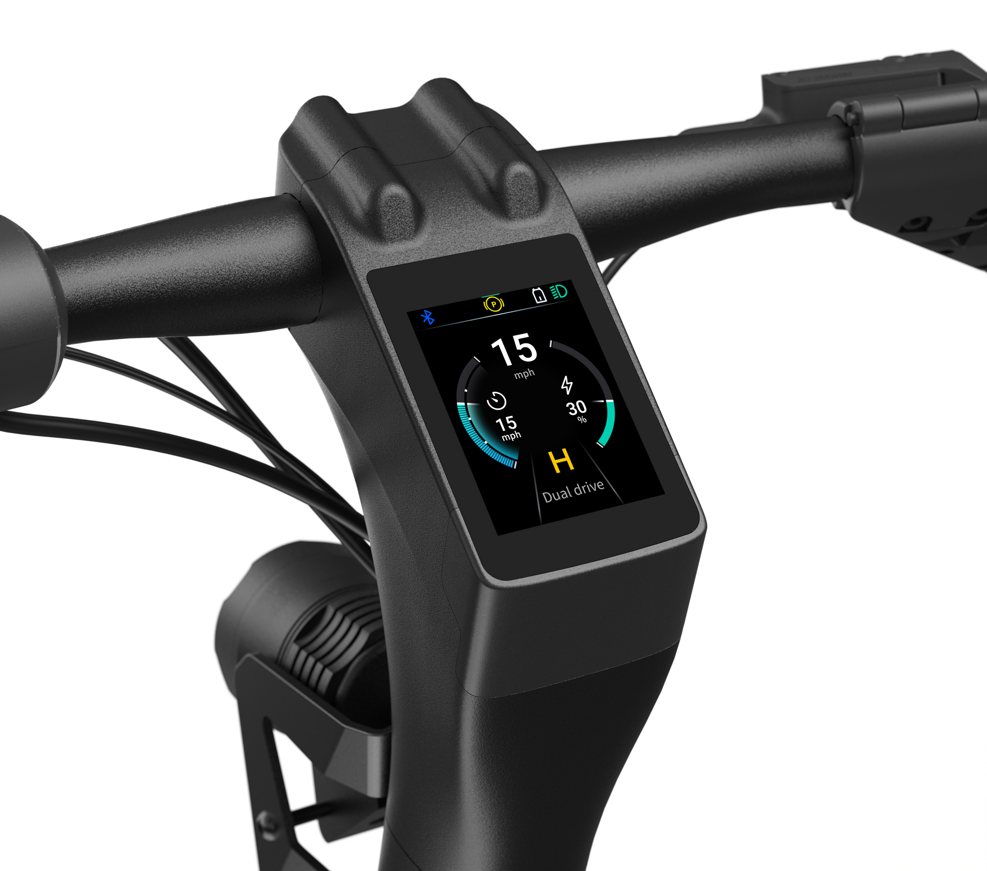 Super Electric Scooter W 31 Mi Max Range & 37 Mph Max Speed Black Black Aluminum