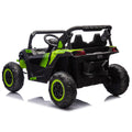 24V Two Seater Kids Ride On Utv W Parents Remote Control,Four Wheel Suspension,Slow Start,Large Wheel Design,Anti Collision Bar,Storage Space,Music,Usb,Bluetooth,Volume Control,Led Lights For Kids 3