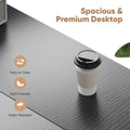 Computer Desk With Drawers 40 Inch Office Writing Work Kids Study 2 Tier Wood Corner Table With Storage Drawers Shelf For Bedroom Home Office Black Wood Black Wood