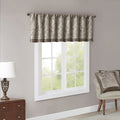 Jacquard Window Valance Blue Brown 50X18