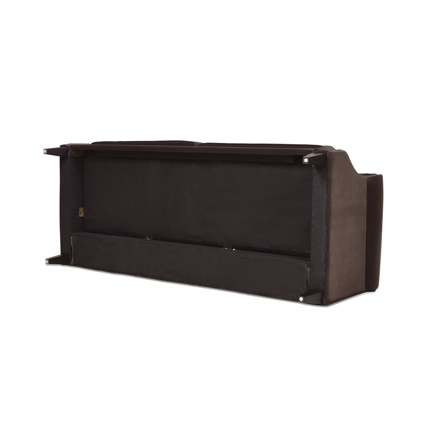 Elaine Camel Back Sofa Accents, Deep Brown Performance Velvet Brown Foam Velvet 3 Seat