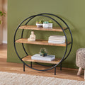Round Shelf Natural Wood