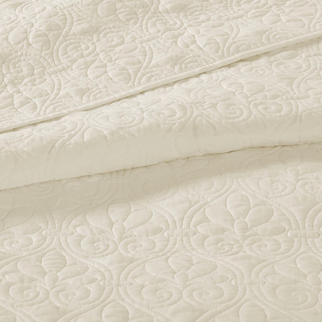 Reversible Quilt Set Cream Twin Twin Xl Cream Cotton