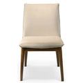 Monza Beige Velvet Dining Chair Set Of 2 Solid Beige,Brown Brown Dining Room Foam Wipe Clean Mid Century Modern Dining Chairs Foam Solid Wood,Velvet