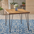 Zion Industrial Wood And Metal 32.5 Teak Wood