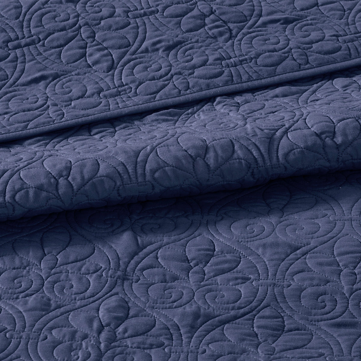 Reversible Bedspread Set Navy King Navy Cotton