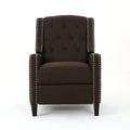 Classic Coffee Fabric Push Back Chair Coffee Fabric