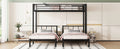 Twin Over Twin & Twin Bunk Beds For 3, Twin Xl Over Twin & Twin Bunk Bed Metal Triple Bunk Bed, Black Black Metal