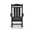 Black Traditional Porch Rocker Classic Hdpe Poly Lumber For Porch, Patio, And Garden Comfort No Rocker & Glider Black Weather Resistant Frame Garden & Outdoor American Traditional Hdpe Hdpe