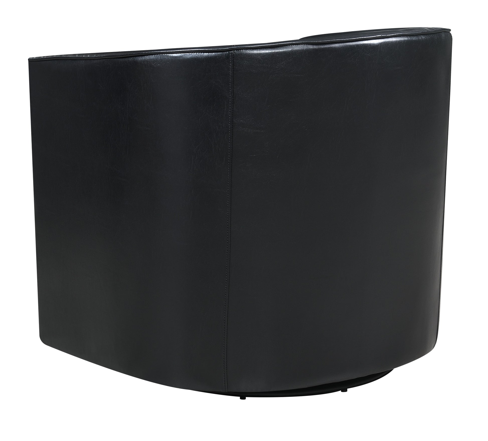 Little Black Swivel Accent Chair Black Foam Engineered Wood