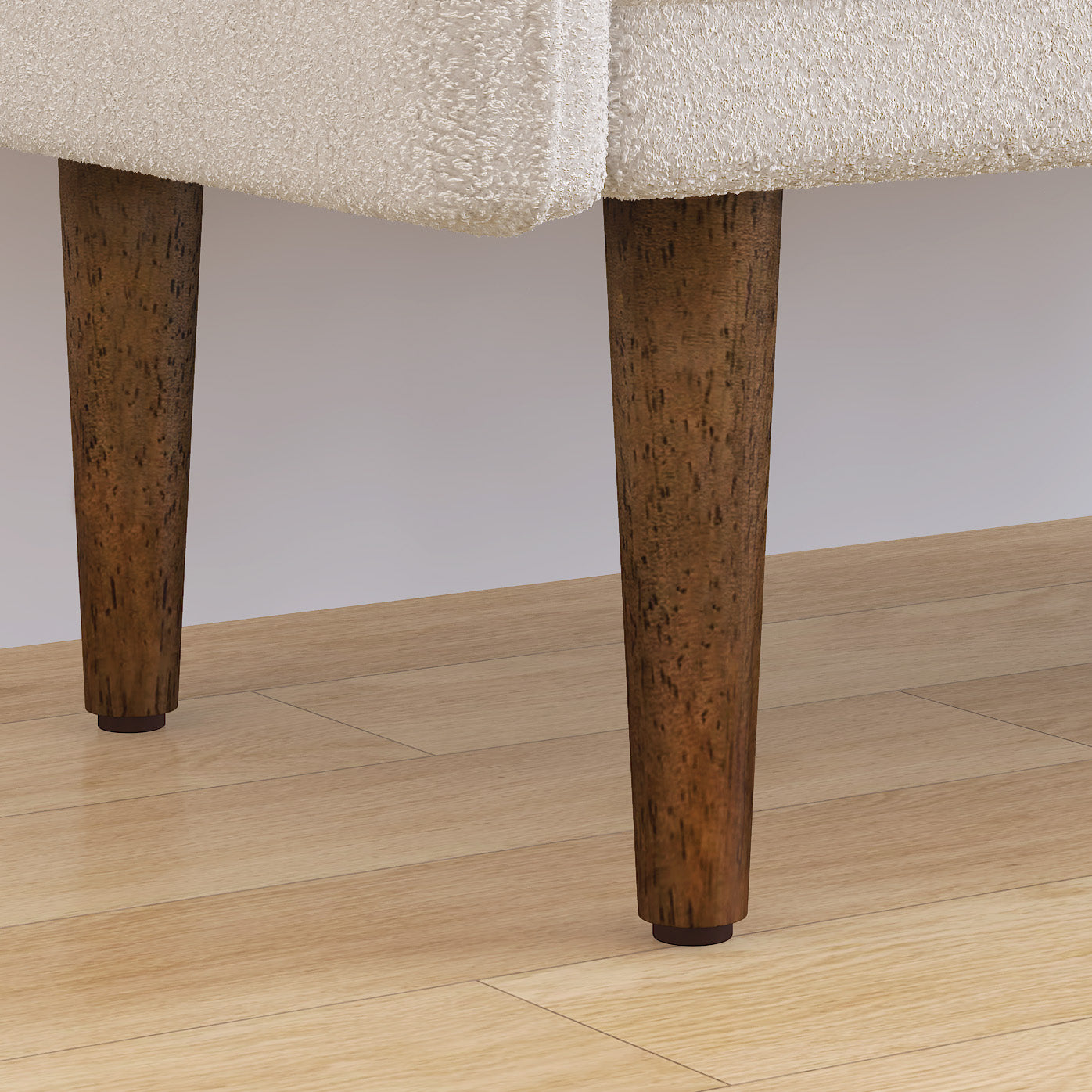 Teddy Velvet Storage Stool, ,With Storage Space, Suitable For Apartments, Living Rooms And Bedrooms Beige 45.98"*16.75"*21.75" Beige Foam