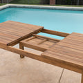 Wilson Expandable Dining Table Teak Acacia Wood