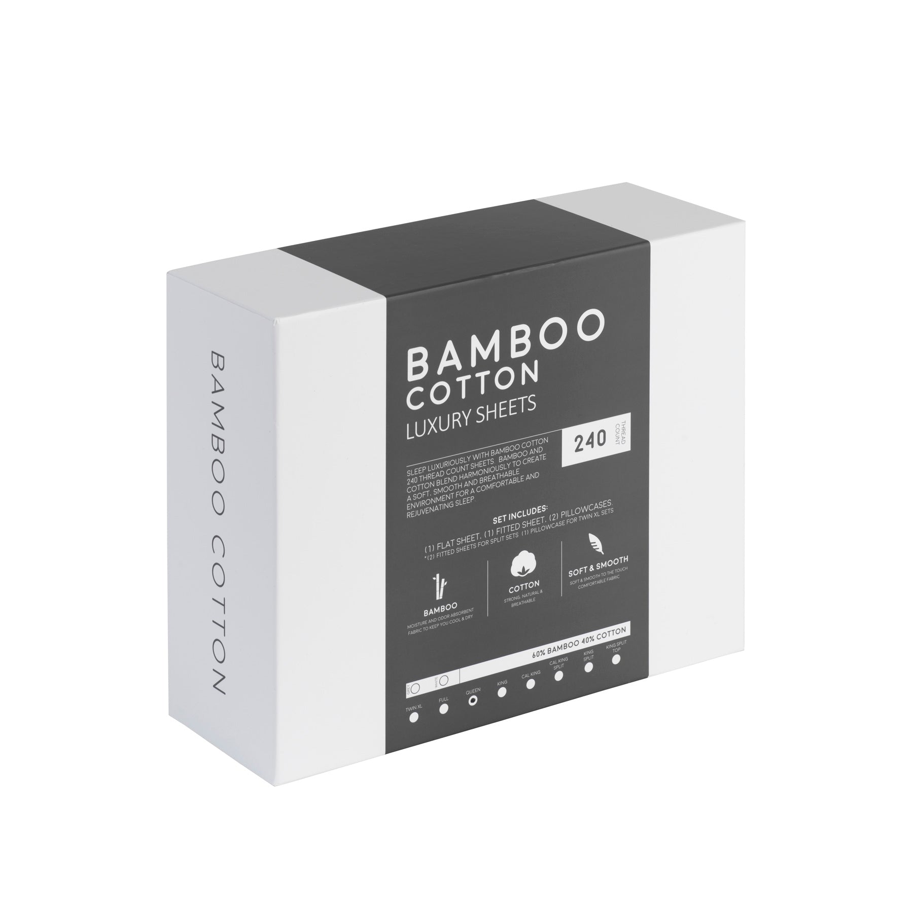 Bamboo Cotton Sheets Soft And Smooth With Viscose From Bamboo White Twin Long White Cotton