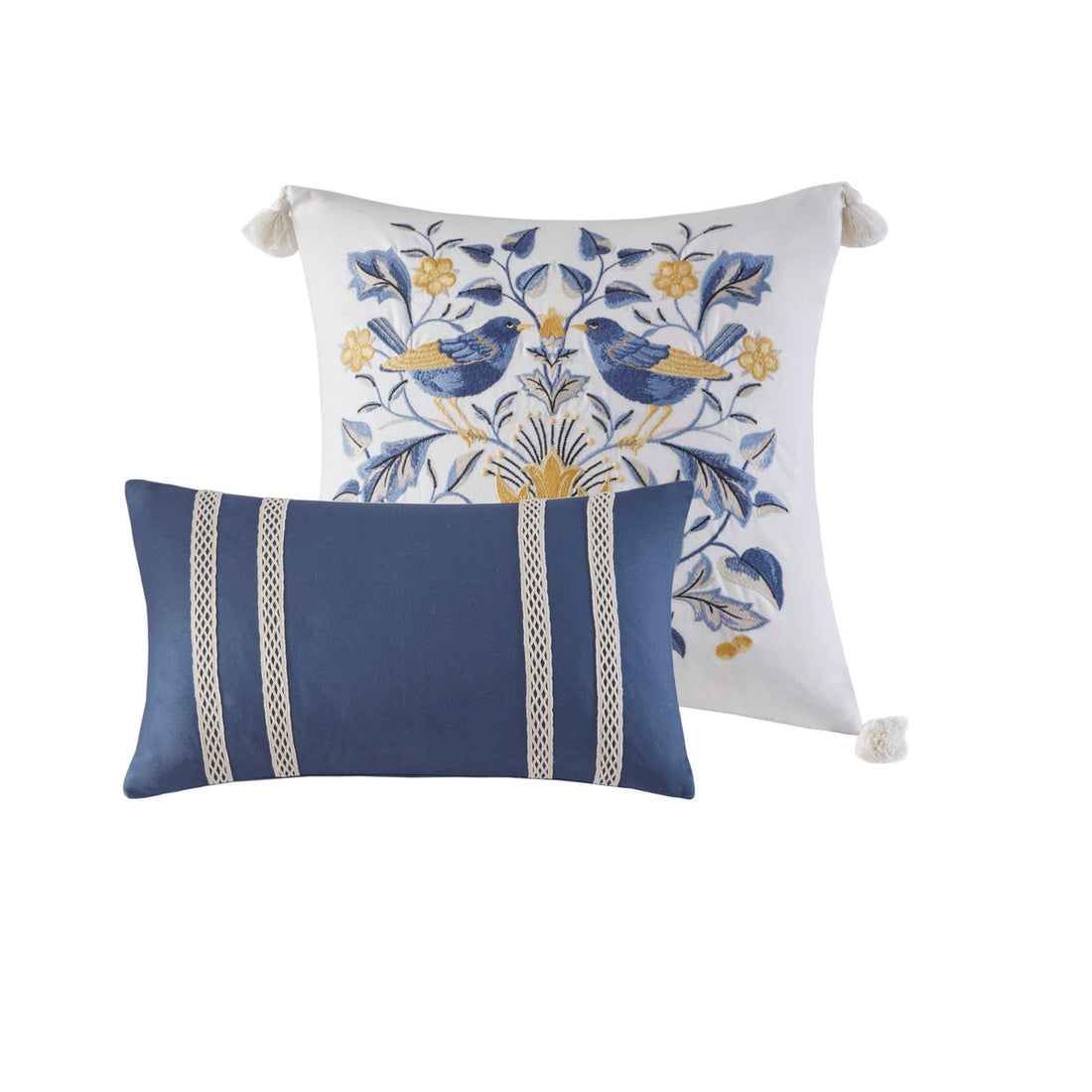 6 Piece Cotton Comforter Set Multi Full Full Multi Cotton